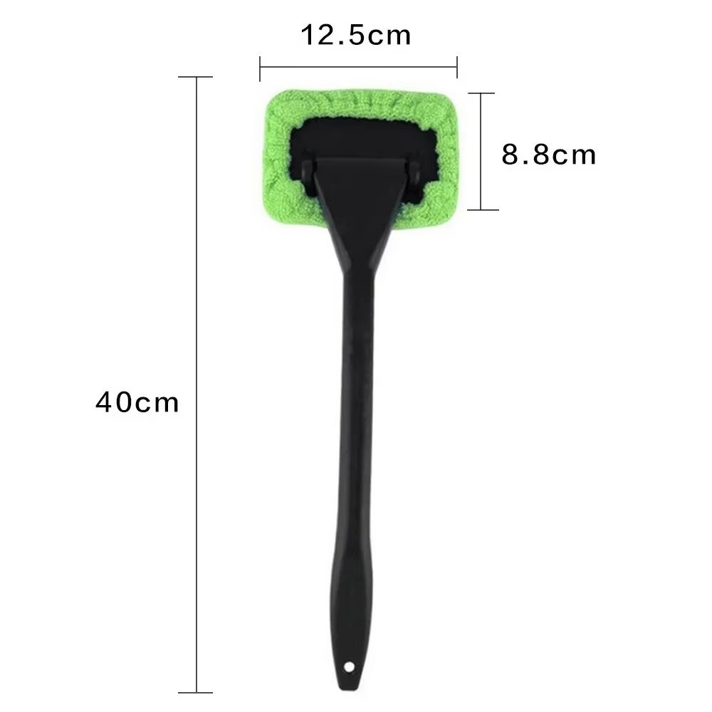 Car Accessories With Long Handle Windshield Cleaning Wash Tool Easily Removes Dirt Practical Window Cleaner Brush Kit Auto Glass Wiper Car Supplies