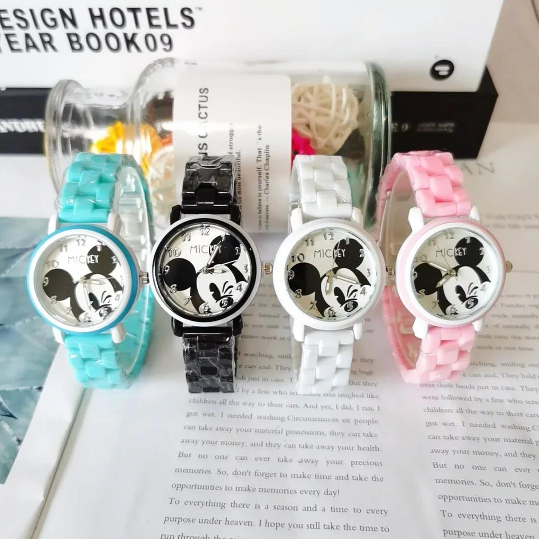 Wenefang Fashion New Disney mickey Children Watches Cartoon Doll Fashion Kids Watch for Boys Girls Waterproof Time Machines Stitch Child watch