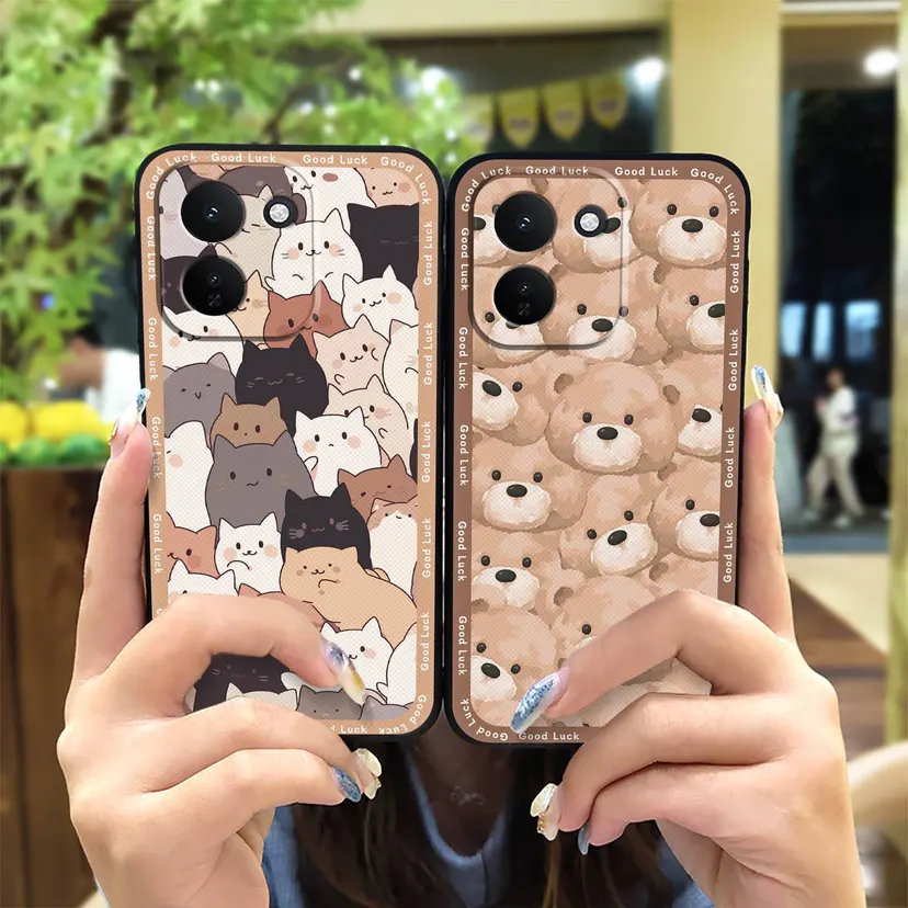 Waterproof Anti-dust Phone Case For Vivo iQOO Z11 Phone Holder Chinese style Durable Soft case Dirt-resistant Ring