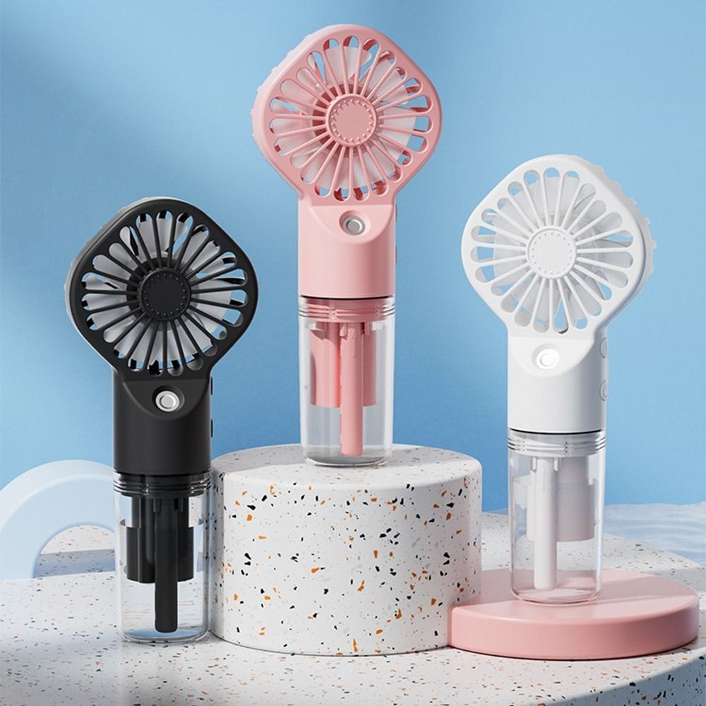 Gift Portable Cooling Spray Fan Durable Colorful Mini Cooling Fans Lightweight Rechargeable Small Personal Cooling Fans Office