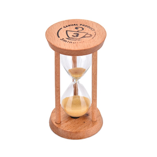 【New Trend】1PCS 3 Mins Wooden Frame Sandgl Sand Gl Hourgl Home Kitchen Timer Clock Decor Gift