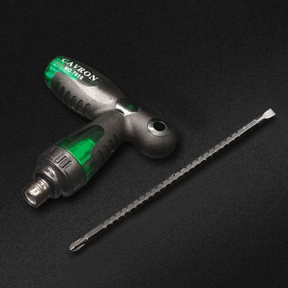 Telescopic Adjustable Repair Hand Tools Handle Ratchet Screwdriver Bit Set Magnetic Screw Bits Ratchet Wrench Dual-purpose Screwdriver Bits Screwdriver Kit Ratchet Screwdriver Set