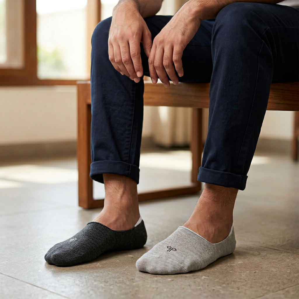 Unisex No Show Socks - Cotton Blend | Invisible Low Cut Socks (2-Pack) For Men And Women | Dirk And Brown