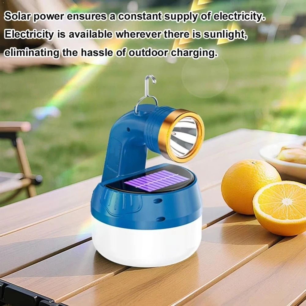 Portable Rechargeable Portable LED Flashlight Waterproof Lightweight Rechargeable LED Lantern Long Lasting Solar Recharge Solar Lantern Camping