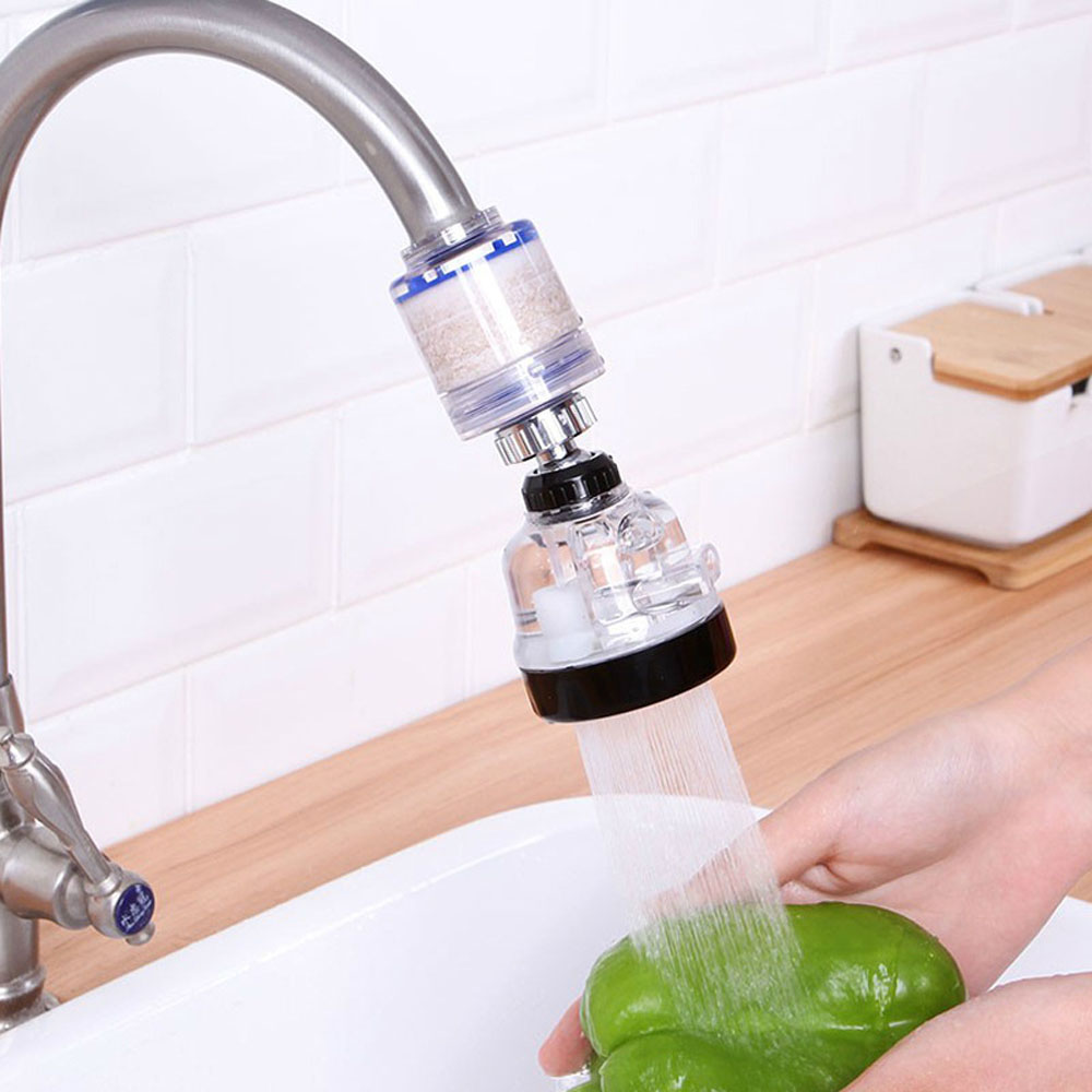 Bathroom Kitchen 3 Mode Aerator Purify 360 Rotating Sprayer Nozzle Water Saver Filter Faucet Extender Sink Tap Head