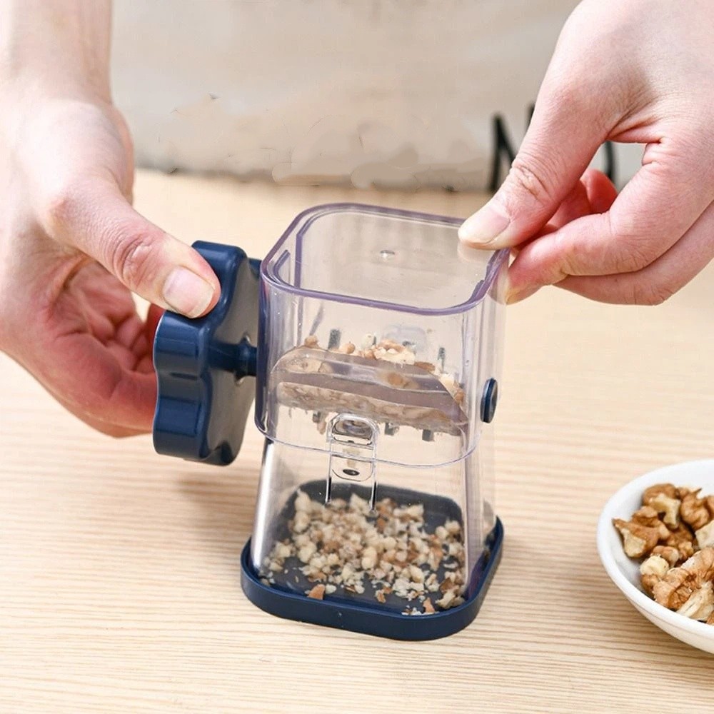 Portable Nut Walnut Grinder Hand Crank Multifunctional Hand Masher Detachable Nut Shredder Home