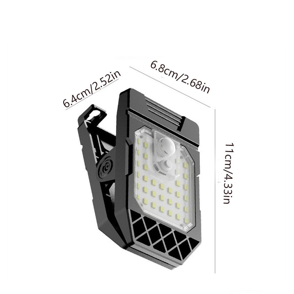 Super Bright Waterproof Solar Clamp On Lights Solar Powered 3 Lighting Modes Motion Sensor Lights Portable Clip On Solar Clip Light Garage