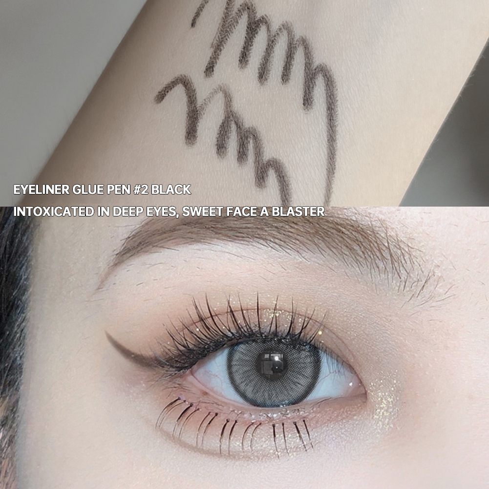 Wenefang Fashion Liquid Lying Silkworm Eyeliner Long-lasting Smudge-proof Eyeliner For Women Eye Cosmetic For Girls Waterproof Liquid Liner