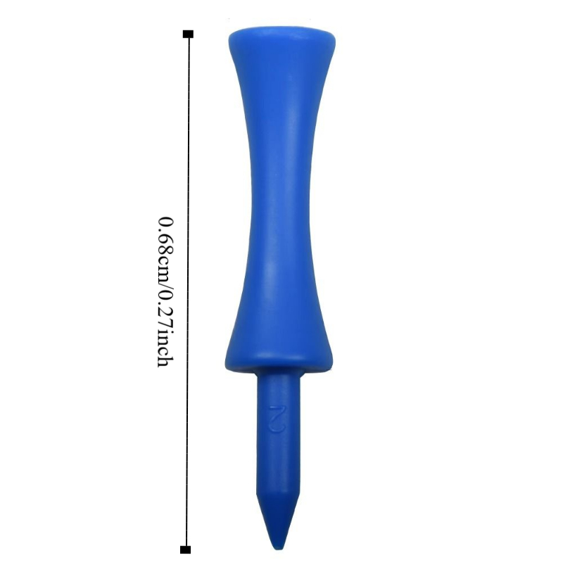 100pcs Training Aids 68mm Golf Rubber Tee Replacement Recyclable Golf Tee Plastic Durable Golf Practice Tee Outdoor