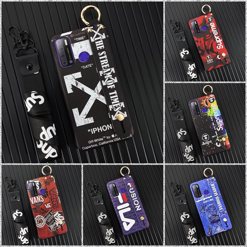 Dirt-resistant trendy Phone Case For Tecno LC7/LC8/Pouvoir4/4Pro/Spark Power2/2 Air Wristband Phone Holder Anti-dust