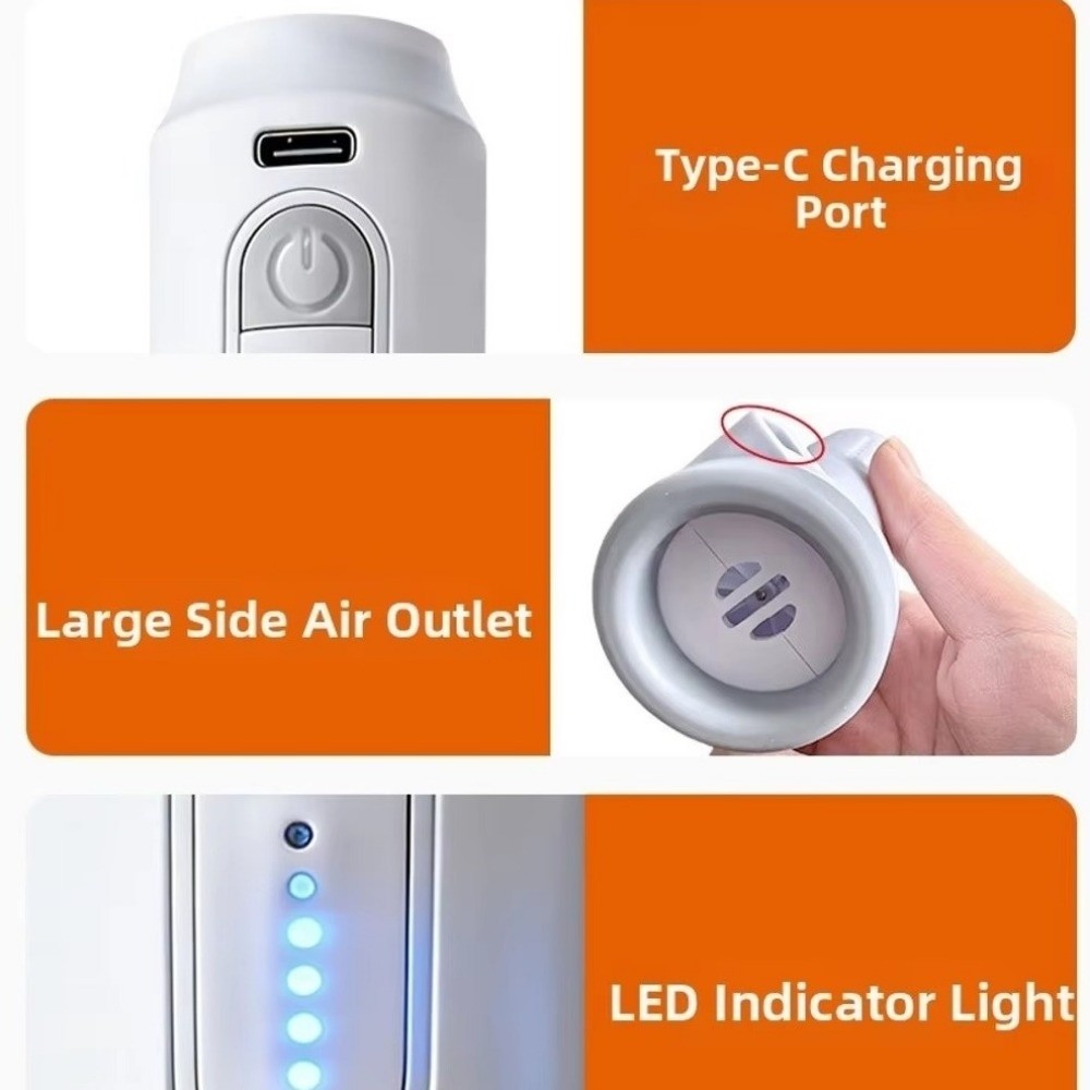New Rechargeable Electric Vacuum Pump Low Noise Lightweight Vacuum Bag Suction Pump Mini Portable Clothes Vacuum Sealer Travel