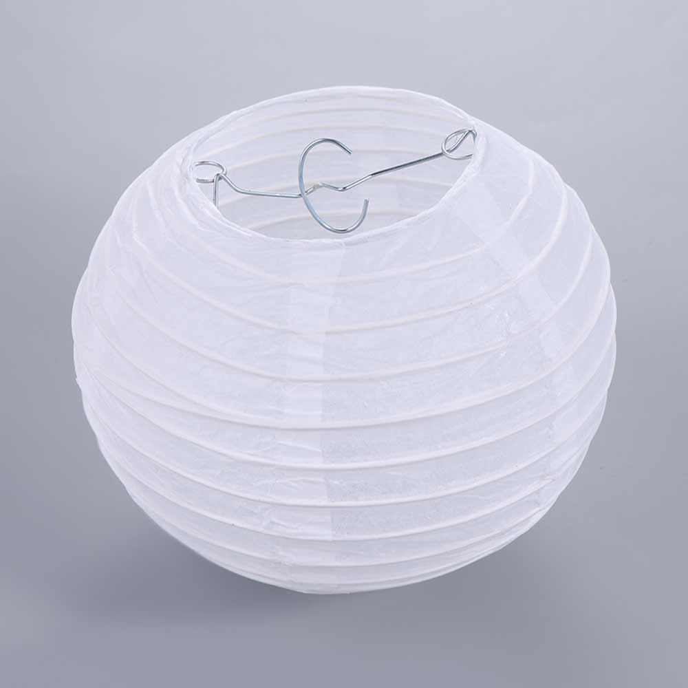 Party Decoration Festival Mid Autumn 10/15/20/25/30/35/40cm Chinese Round Paper Lamp White Lantern Hanging Lantern Ball Paper Lantern