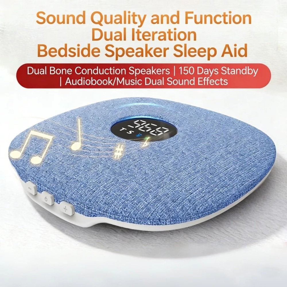 Portable Bluetooth 5.4 Under Pillow Bluetooth Speaker Sleep Aid HiFi Stereo Sound Sound Machine Mini Timer Wireless Sleeping Speaker Deep Sleep Use