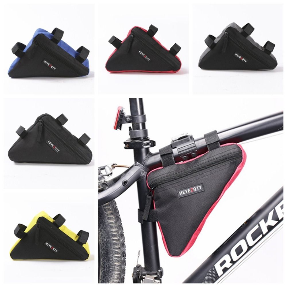 Cycling Frame Front Bags Cloth Bicycle Triangle Bag Ultra-light Large Capacity Bike Beam Hanging Bag Portable Durable Saddle Frame Pouch Bike Accessories