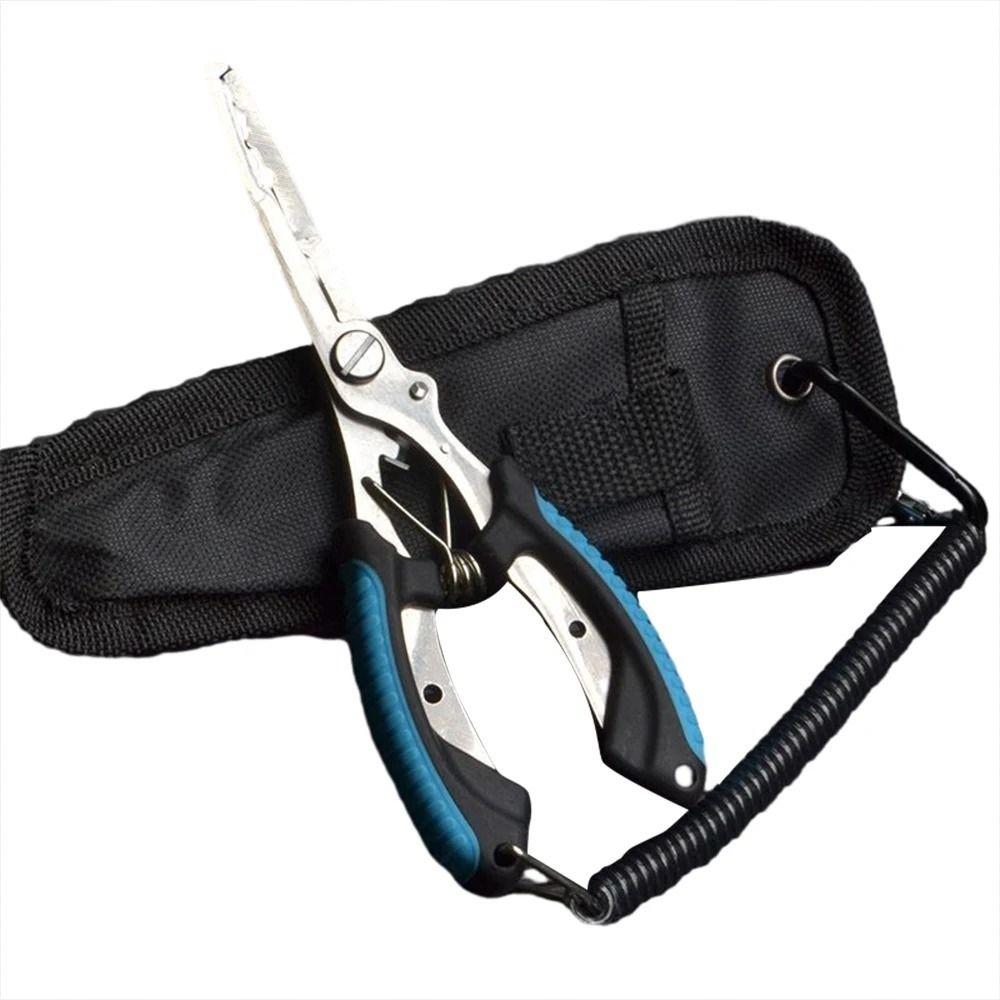 Durable Ergonomics Fish Pliers Anti-slip High-strength Cut Equipment Non-Slip Handle Stainless Steel Fishing Tied Hooks Pliers Fishing Gear