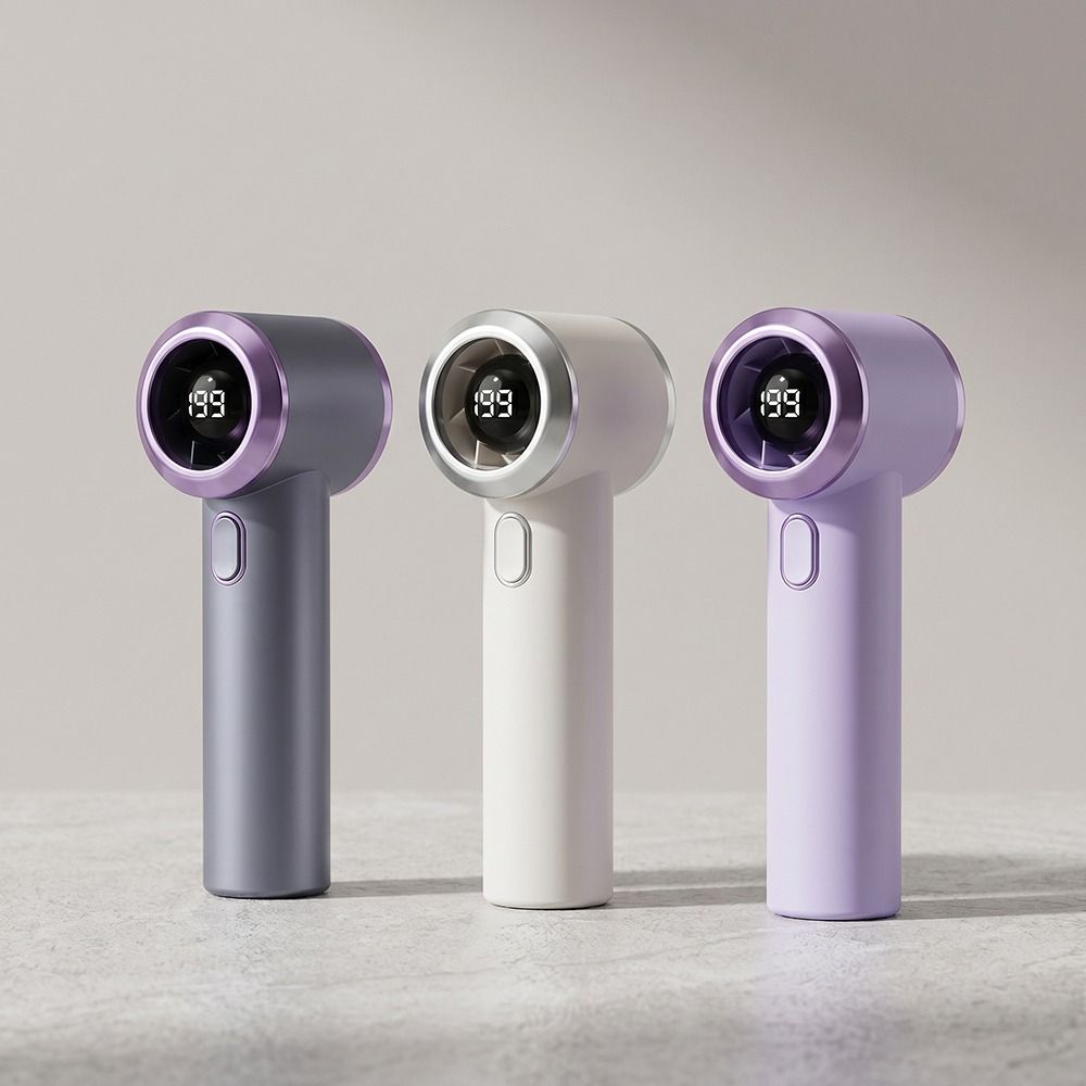 Portable Rechargeable Mini Handheld Fan Ultra-Quiet -199 Speed Small Electric Fan Powerful Wind Personal Cooling Fan Gift