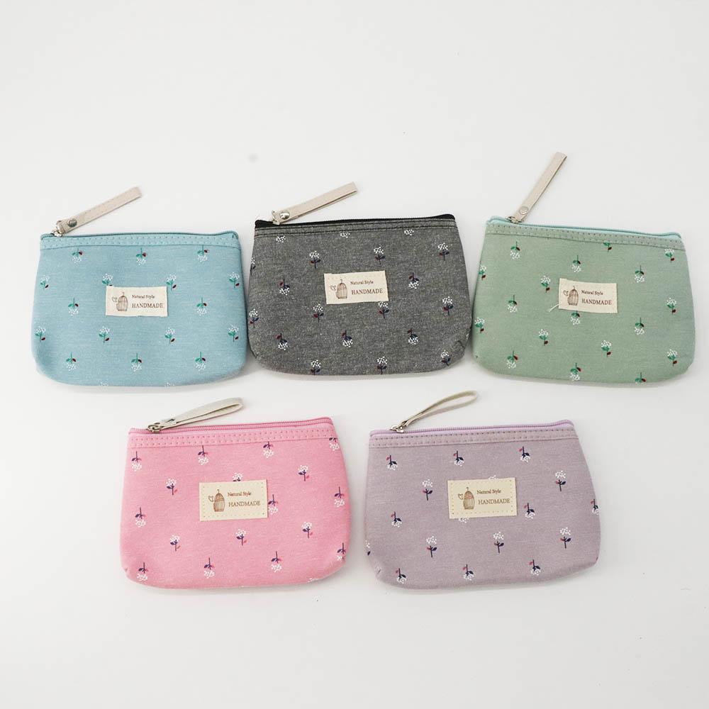 Large Portable Nylon Coin Pocket Make Up Bag Washing Bag Rectangle Storage Bag Toiletry Organizer Purse Small Coin Purse Canvas Cosmetic Bag
