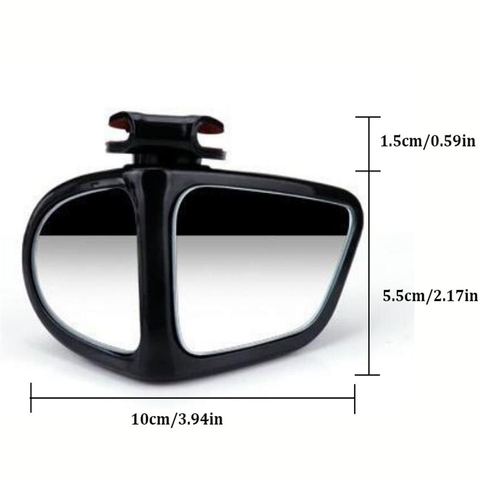 Car Accessories HD Glass Car Rear View Mirror 360 Degree Universal Reversing Auxiliary Mirror Round Adjustable Wide Angle Side Rear Mirrors Beginner