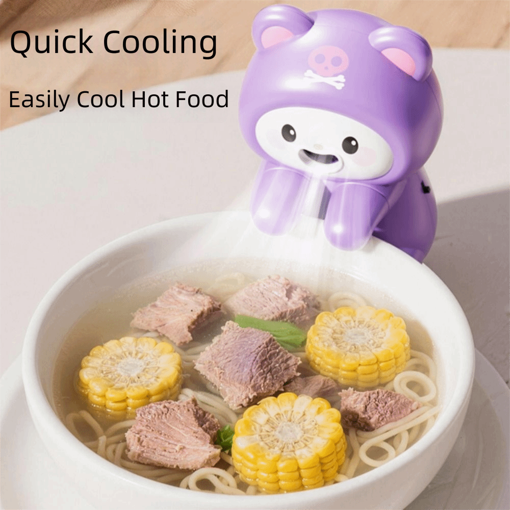 Cooling Artifact Rechargeable Cartoon Frog Electric Fan Air-Blowing Attachmen Cute Cartoon Design Mini Clip on Fan Three-speed Fan Hands Detachable Hanging Cooling Tool Home Use