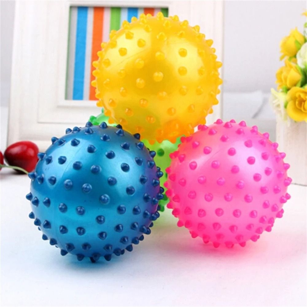 Baby Infant Bouncing Inflatable Ball Soft Squeeze Development Sensory Rubber Ball 16/18/22cm Educational Massage Ball Children Gift