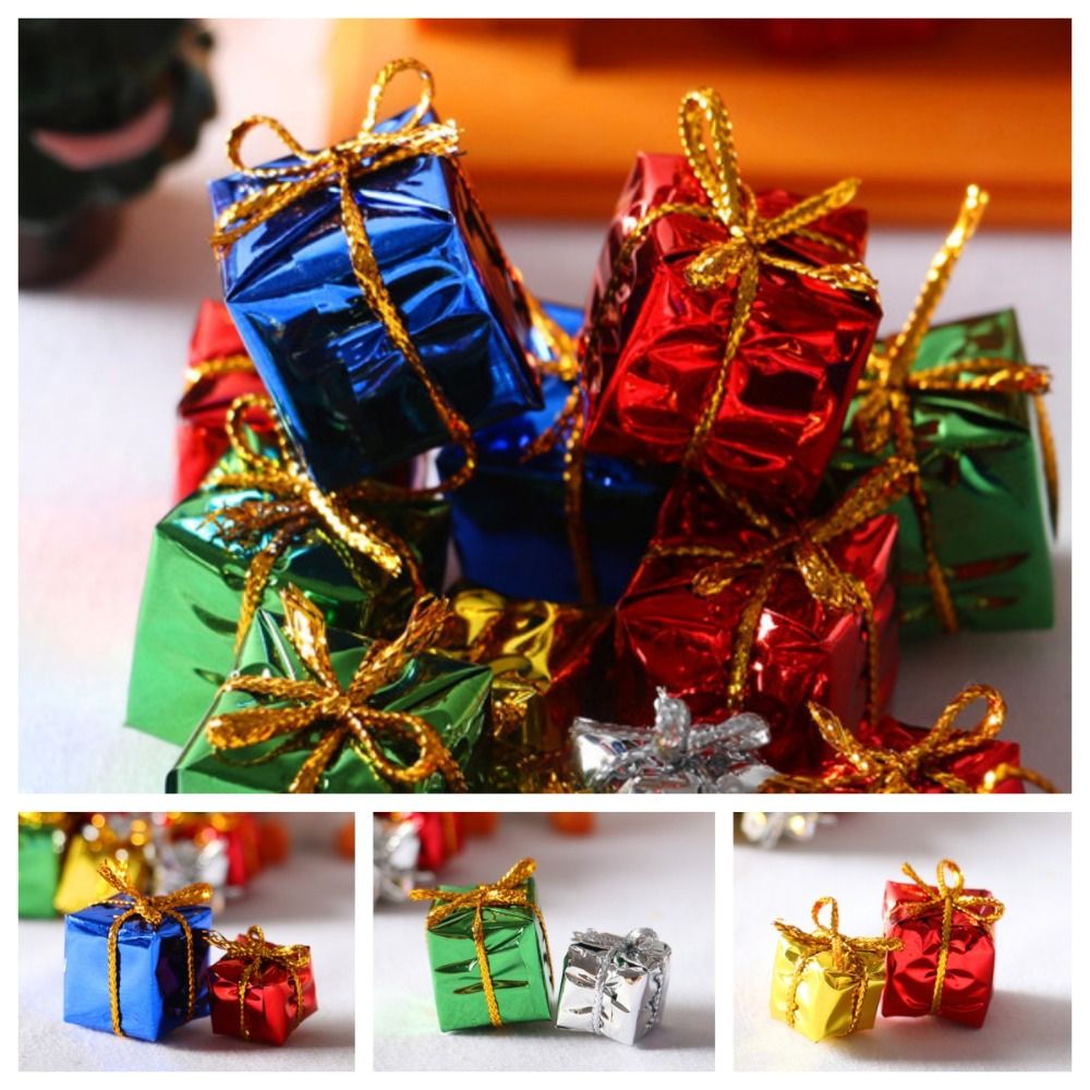 Decor Pretend Play :6/:12 Dollhouse Furniture Photographic Prop Doll House Accessories Simulation Xmas Gift Box Toy Cute Doll House Decor Christmas