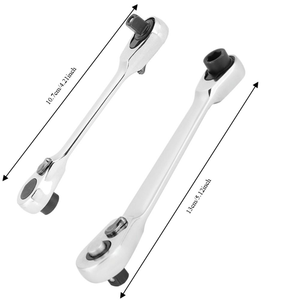 Compact Alloy Mini Ratchet Wrench Double Headed High Torque Socket and Screwdriver Bit Ratchet Set 72-Tooth Ratchet Adjustable Quick Release Ratchet Wrench Electronics Assembly