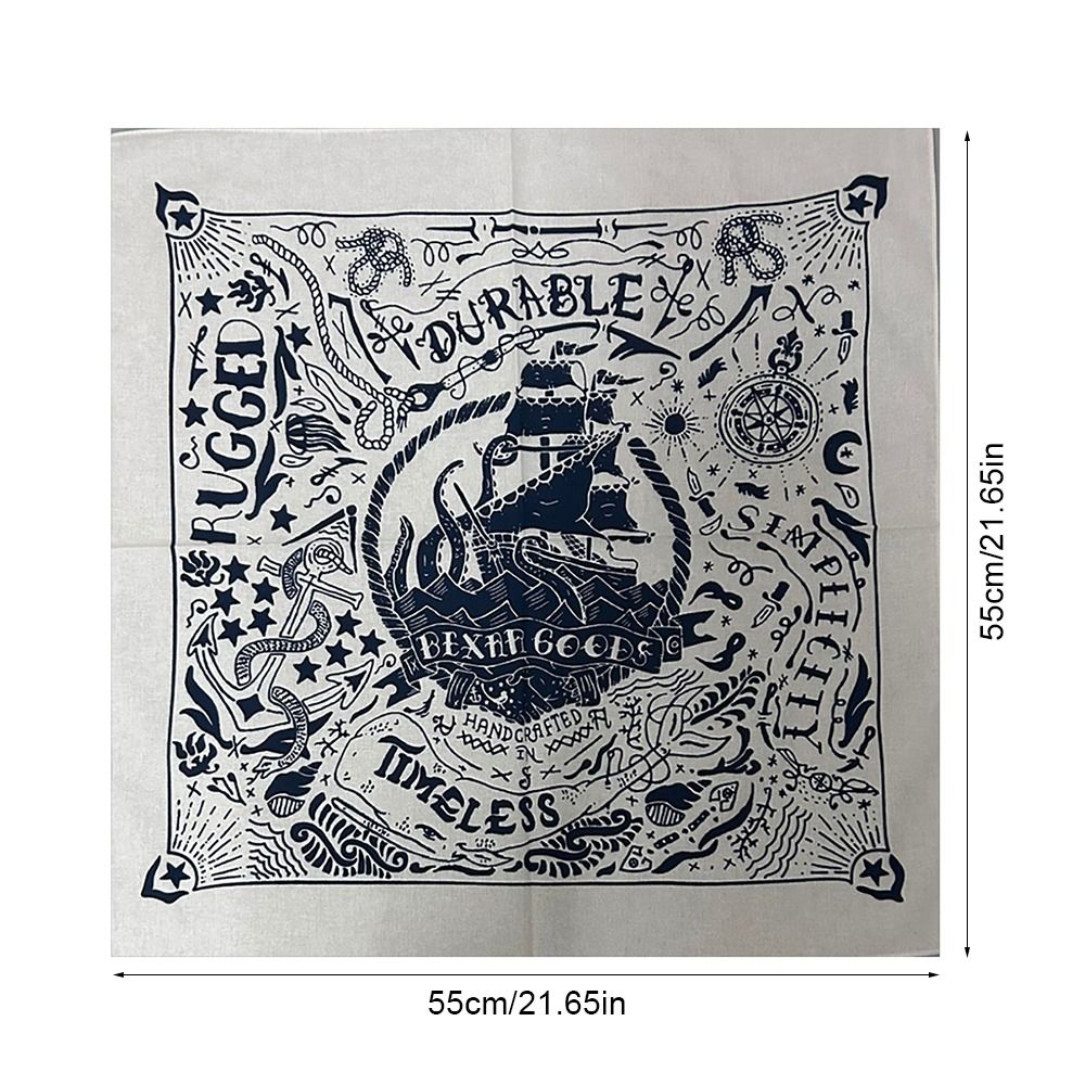 1Pcs New Multi-colored Face Towel 55cm Cotton Hiphop Scarf Multi-purpose Square Bandana for Men Women