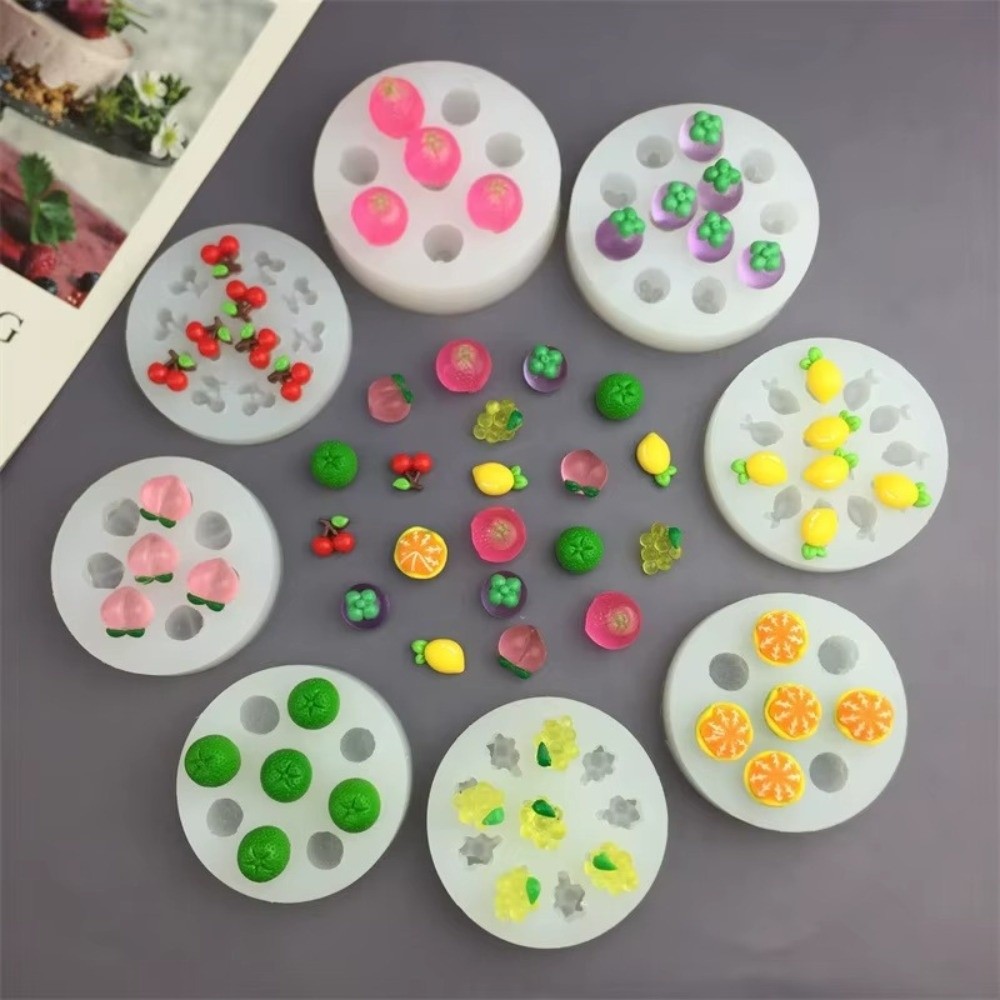 New Silicone 3D Simulation Fruit Mold Reusable DIY Chocolate Mold Safe Baking Cake Decoration Tool Fondant Craft