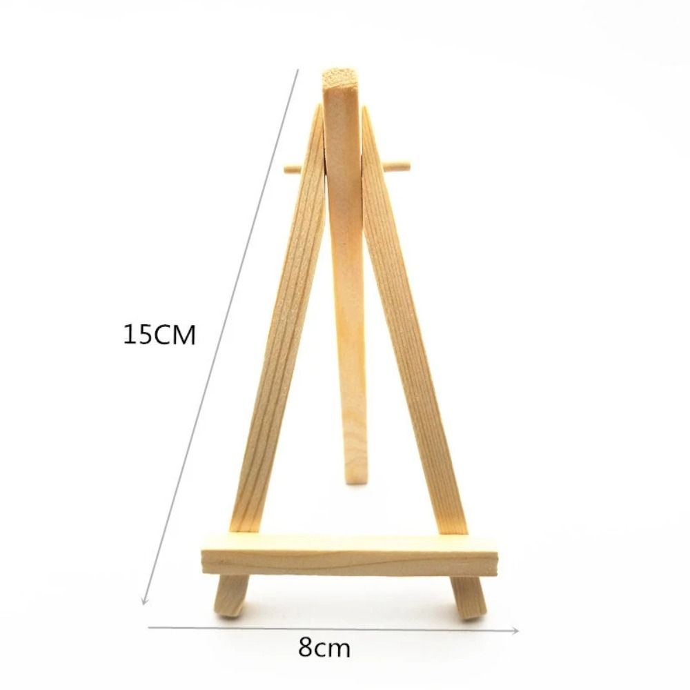 Stand Painting & Sketch Wood Mini Easel Foldable Portable Triangle Display Stand Small Desk Stand Tripod Artist