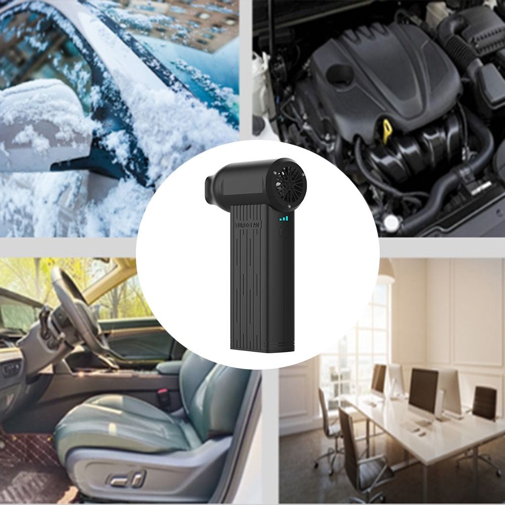 Multifunctional 130000 RPM Mini Violent Turbofan High Power Powerful Airflow Electric Air Blower Rechargeable Brushless Motor Powerful Dust Blower Car