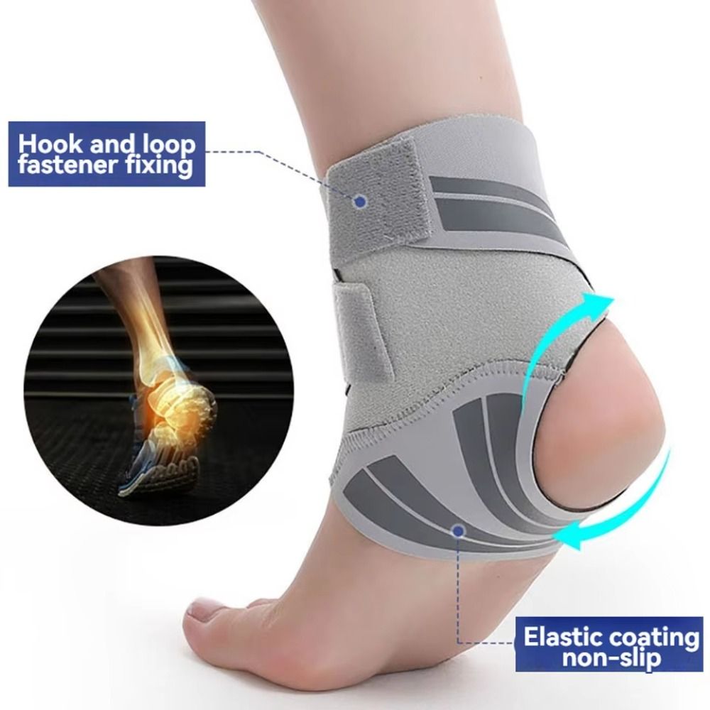1pcs Adjustable Compression Ankle Brace Support Wrap Stabilizer for Sprained Ankles Sports Running Injury Prevention