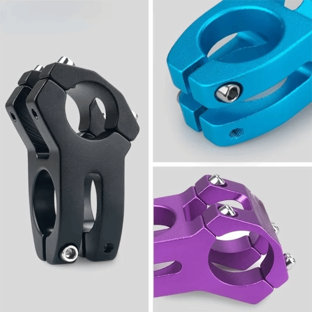 Pipe Style 25.4/31.8mm Pipe Bicycle Handlebar Stem 45mm CNC Mountain Bike Stem Aluminum Alloy Bike Riser Stem Bicycle Riding