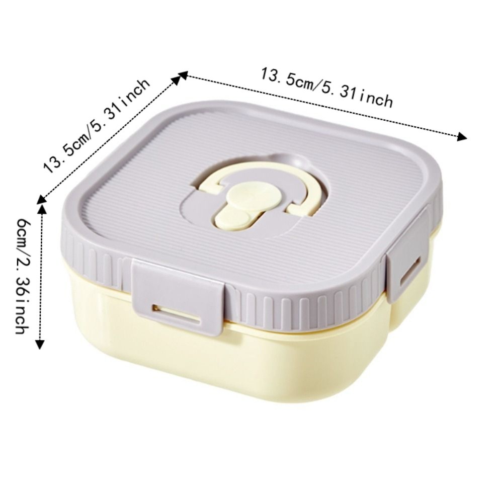 Multifunctional 2/3 Compartment Plastic Lunch Box Portable Leak-proof Fruit Box with Lids Microwave Safe Sealed Travel Food Tray Office Workers