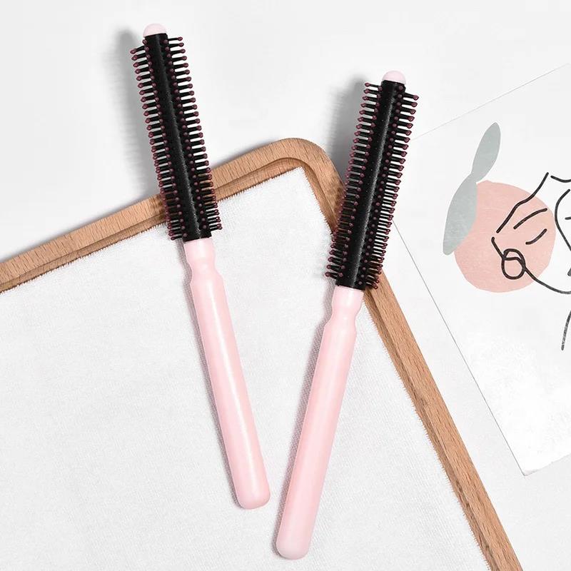 Yuanyan Mini Round Roll Style Hair Comb Professional Detangling Hair Brush Anti Static Scalp Massage Combs Barber Home Hair Styling Tool