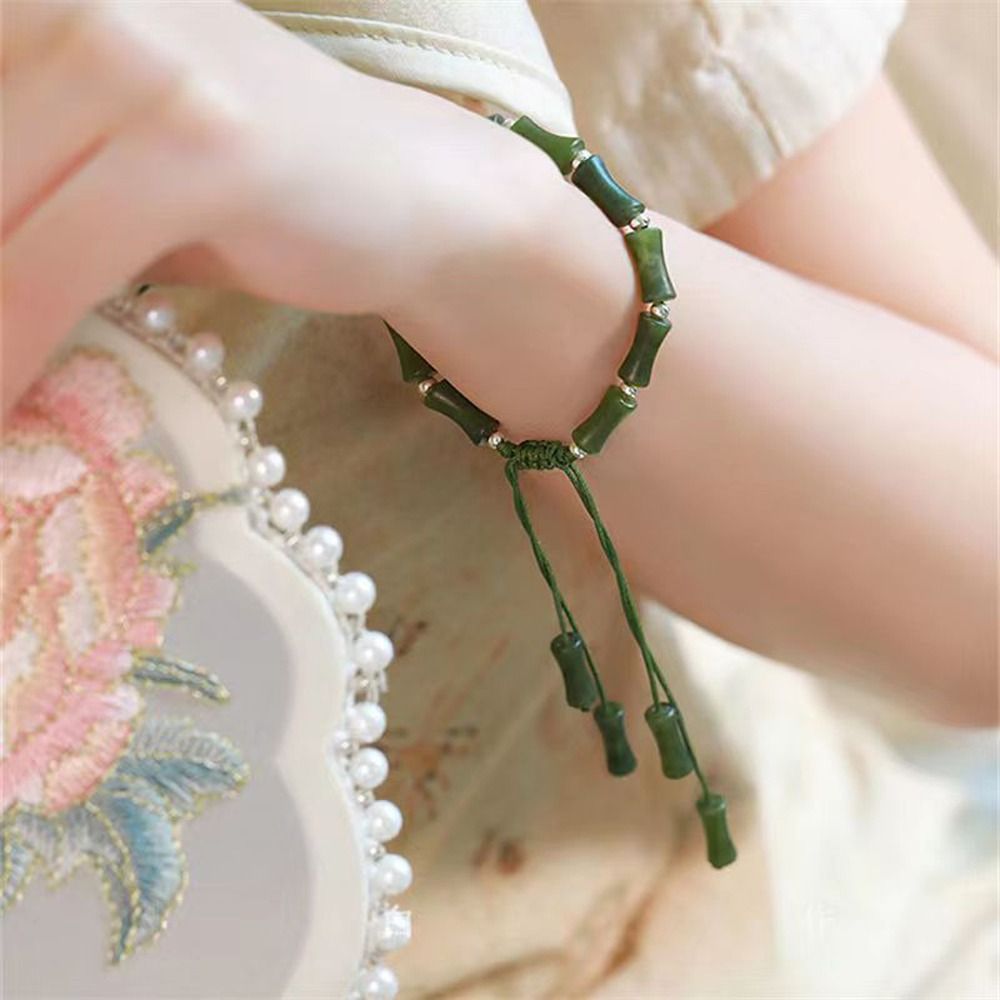 Vintage Creative Glass Retro Bracelet Niche Design Joint Chinese Style Bracelet Unisex Bracelet Bracelet Jewelry Accessories