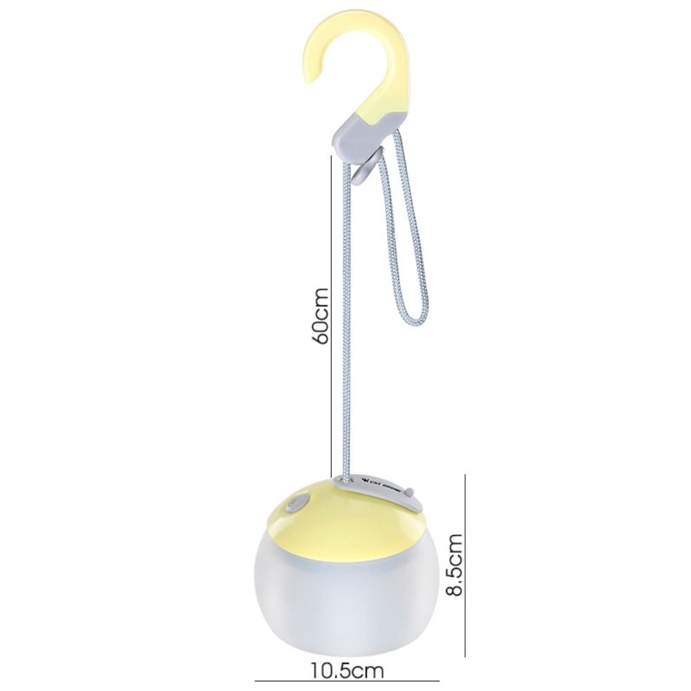 Portable Rechargeable Camping Tent Hanging Light Night Light with Hook Camping Lanterns Emergency ABS LED Atmosphere Light Outdoors