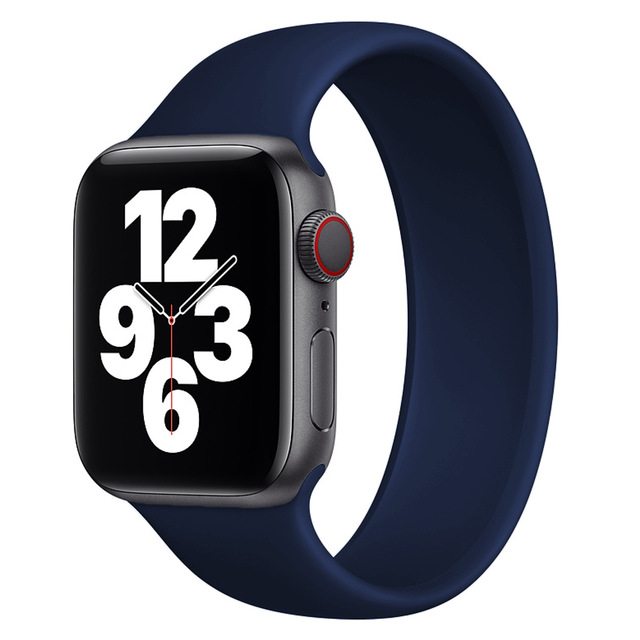 【Innovative design】[ official version ]2020 elasticity liquid silicone Sport strap For Apple Watch series 6 40/44mm band for iWatch 38/42mm SE 6 5