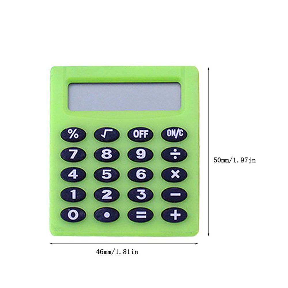 Creative Kawaii Candy Color Personalized Stationery Office Electronics Digit Calculator Small Square Calculator Pocket Calculator Mini Calculator