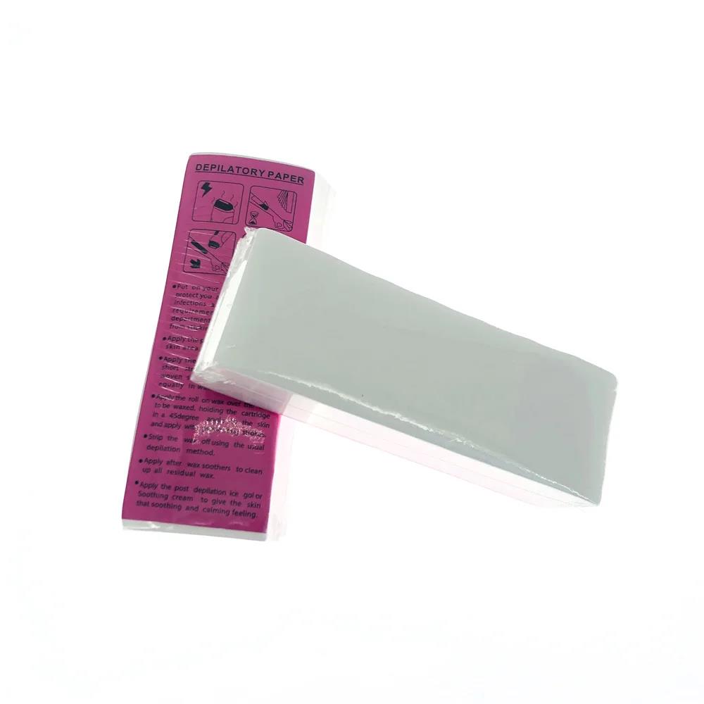 Yuanyan 100pcs Removal Nonwoven Body Cloth Hair Remove Wax Paper Rolls High Quality Hair Removal Epilator Wax Strip Paper Roll