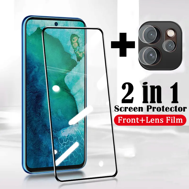 (2 Pieces) OPPO Reno 16F 16Pro Screen Protector Tempered Glass + Camera Lens Protector Glass Film Cover For OPPO Reno16 F 16 Pro