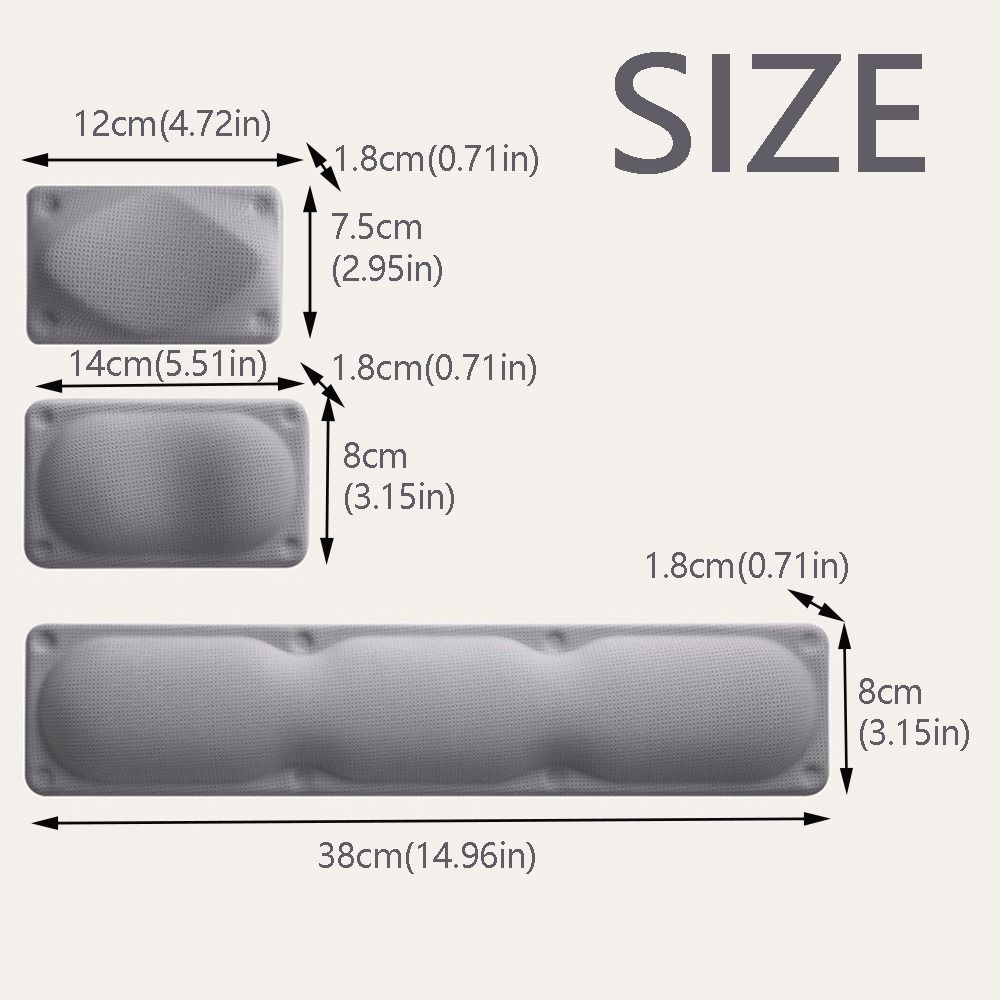 Stylish Design Creative Keyboard Mouse Pad Non-Slip Soft Mouse Wrist Rest Comfortable Wrist Support Ergonomic Mouse Pad Laptop Computer