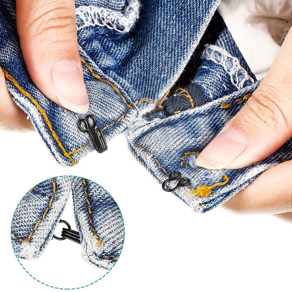 10pcs/set Simple Alloy DIY Invisible Closure for Clothing Bra Buckle Jacket Hooks Replacement Sewing Hook and Eye Craft Buckle