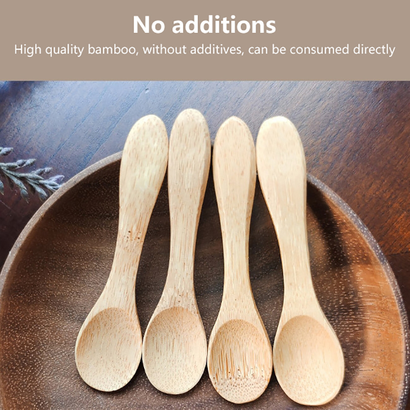 1Pcs Natural Bamboo Kitchen Soup Spoon Tableware Natural Ellipse Ladle Spoon Eco Friendly Products Spoons Cooking Honey Coffee CF8