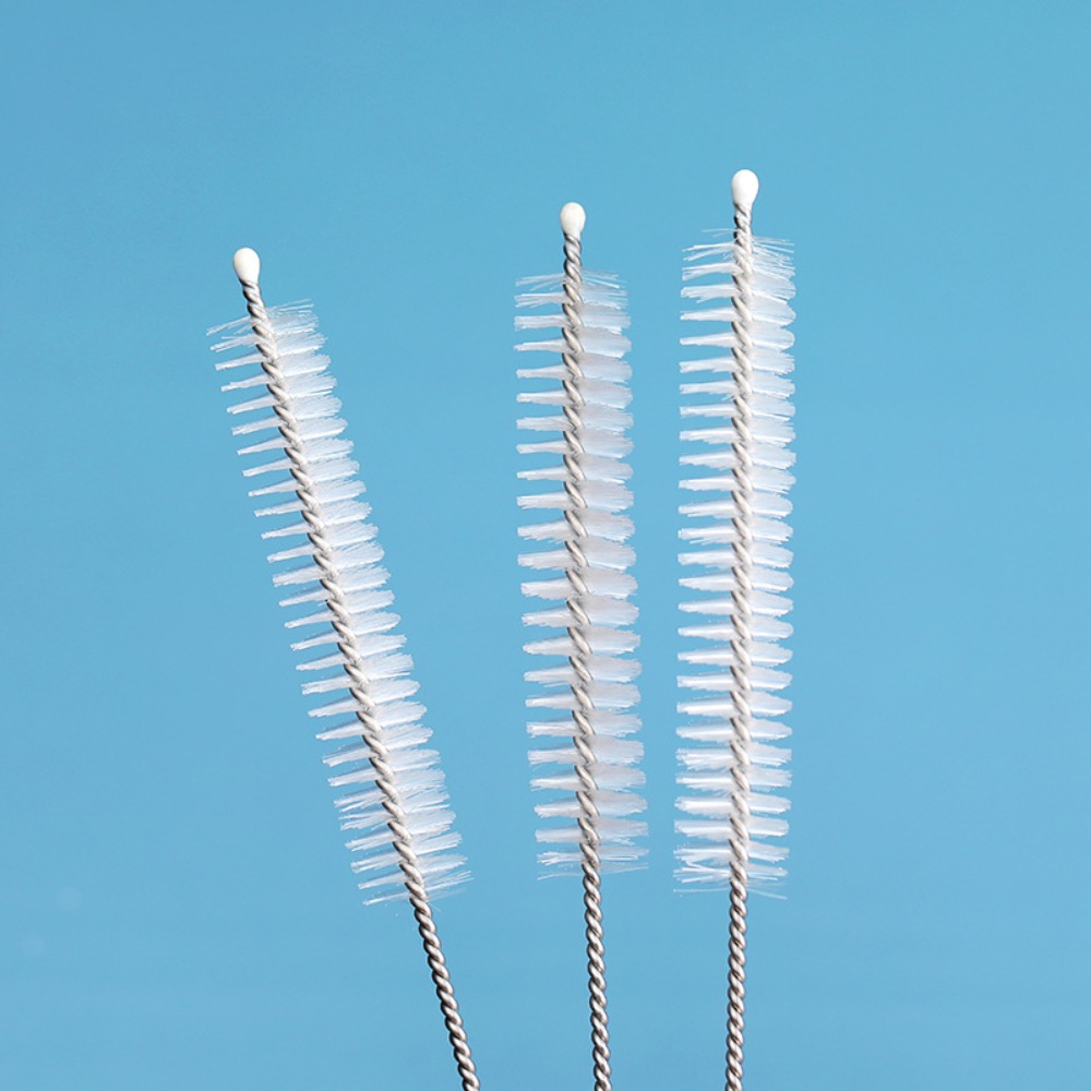 5/10PCS Drinking Straw Cleaning Brush Kit Straw Tube Pipe Cleaner Nylon Stainless Steel Long Handle Cleaning Brushes for Straw