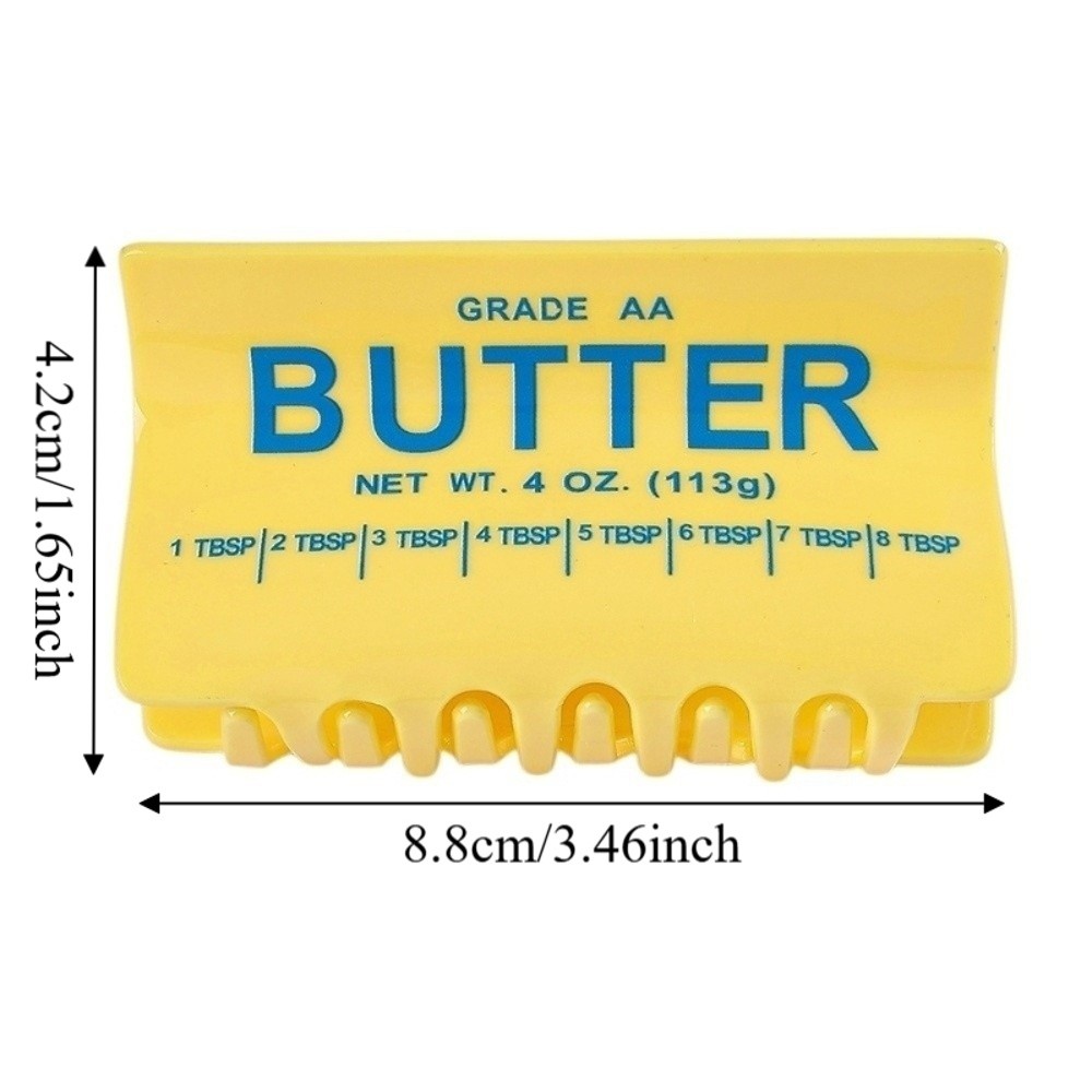New Square Design Butter Shark Clip Cute Non-Slip Acrylic Hair Claw Fashion Creative Series Food Design Hair Clip Commute