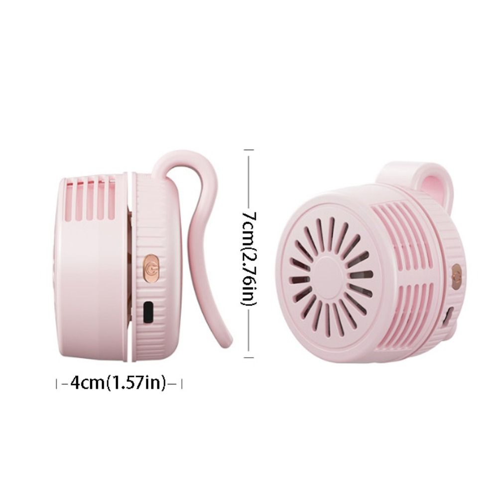 Portable Compact Clip Fan Miniature Small Whirlwind Mini Fan Card-Holding Leafless Fan Hanging Around Waist