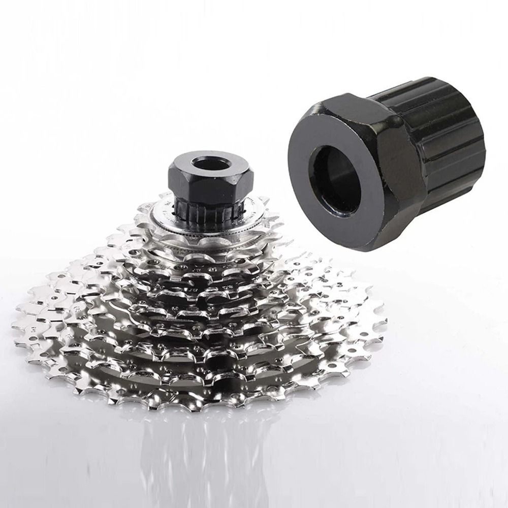 Durable 12 Bicycle Cassette Removal Tool Crank Wheel Extractor Cassette Removal Tool Cog Remover Freewheel Socket Bike Rear Cassette