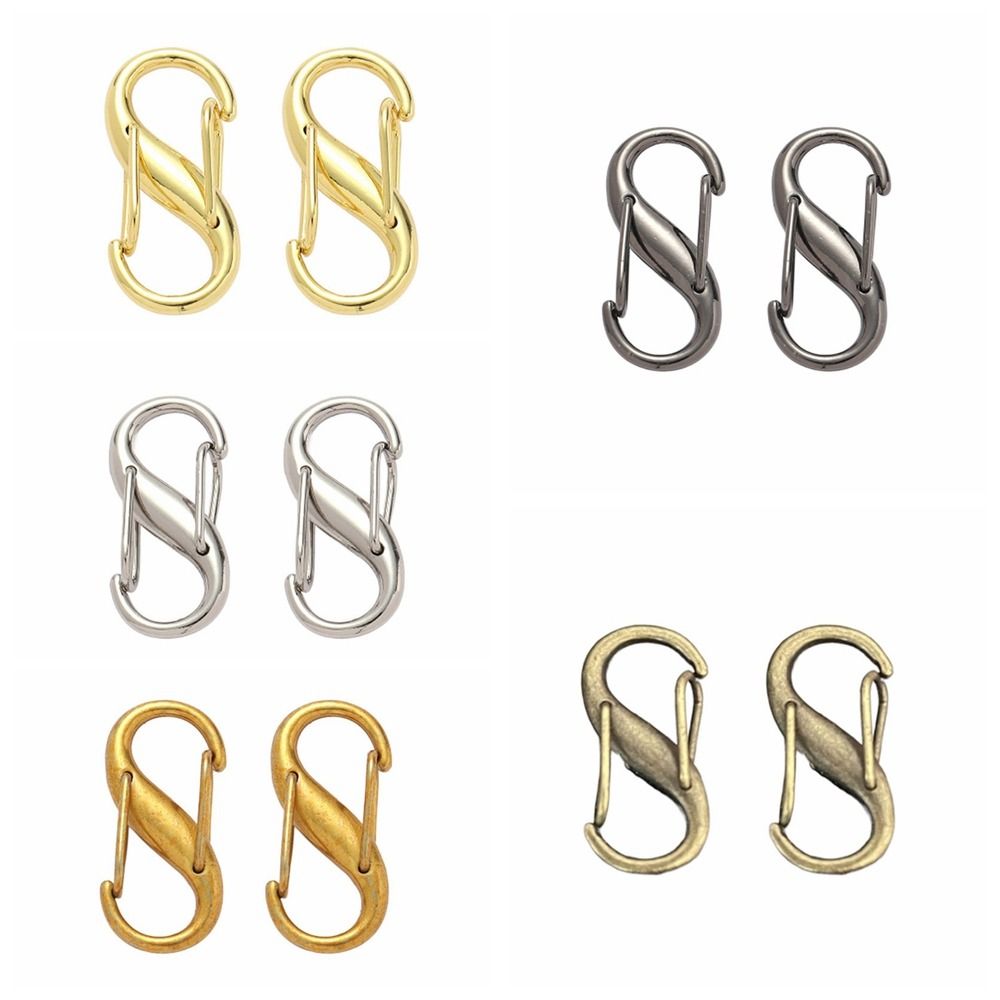 Removable Hook Shortening S Type Shape Clasp Alloy Hardware Accessory Bag Adjustable Buckle Chain Length Adjusting Buckle Bag Accessories