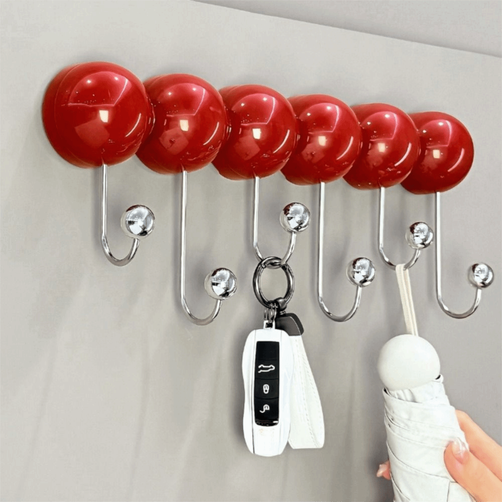 Row Hook No Marks Suction Cup Hook Removable Multifunctional Wall-Mounted Hook Durable Rear Door Hook Bathroom Storage