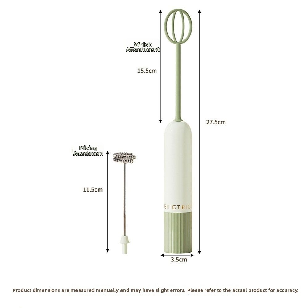 Portable Handheld Electric Egg Whisk Rechargeable Cordless Egg Beater Effortless Egg Mixer Cafe